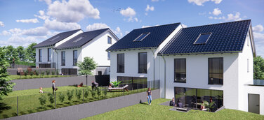 Neuer Wohnraum für Familien: KSK-Immobilien vermittelt vier Doppelhaushälften in Kürten-Biesfeld