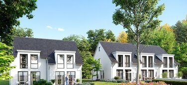 KSK-Immobilien vermittelt zwei Doppelhaushälften und drei Reihenhäuser in Hennef-Dondorf