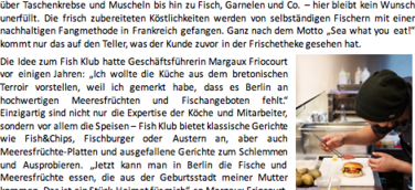 French Fisch aus der Bretagne: Der Fish Klub ist neuer Mieter der Wilma-Markthalle