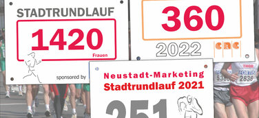 Startnummern aus biologisch abbaubarem Spezialpapier