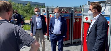 Wasserstoffwoche startet: Umweltsenator Kerstan besucht mySMARTLife-Förderprojekt in Bergedorf