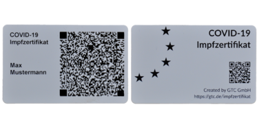 Impfzertifikat im Scheckkartenformat - Impfnachweis auch ohne Handy