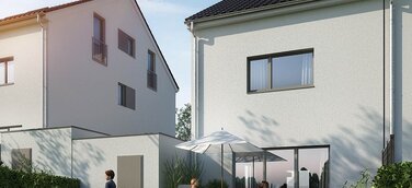 KSK-Immobilien vermittelt acht Einfamilienhäuser als Doppelhaushälften oder Reihenhäuser in Euskirchen