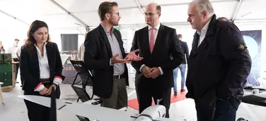 Richtfest für das High Tech Gebäude asto Mäander