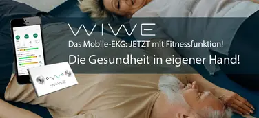 WIWE, das mobile EKG-Gerät– jetzt mit FITNESSFUNKTION! Die Gesundheit in eigener Hand!