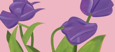 Alex Katz Flowers Portfolio Purple Tulips