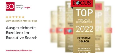 EO Executives erneut ausgezeichnet als Top Personalberatung im Executive Search