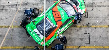 Sieben Audi R8 LMS beim 24-Stunden-Jubiläum