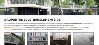 Relaunch von Edle-Bauelemente.de