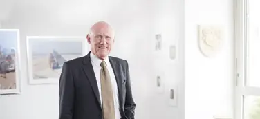 Dr. Rudolph Meindl im Büro der Verrechnungsstelle Dr. Meindl u. Partner GmbH