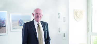 Dr. Rudolph Meindl im Büro der Verrechnungsstelle Dr. Meindl u. Partner GmbH