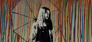 Daniel Gjoka: „Cutwork – Orange“ Streetart / Graffiti / Schablonenkunst - Forum Merzhausen