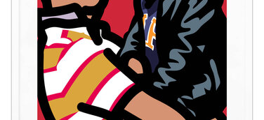 Julian Opie Tourist Kunstwerk