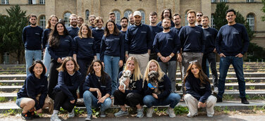 Gruppenfoto des Waehousing1 Teams