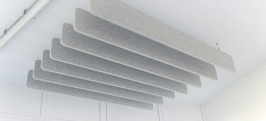 SONATECH® pure Deckenelement Baffel in hellgraumeliert 0,24 x 2m 