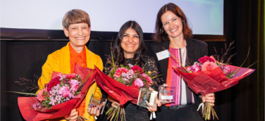 Die drei Preisträgerinnen des Femtec Award 2022