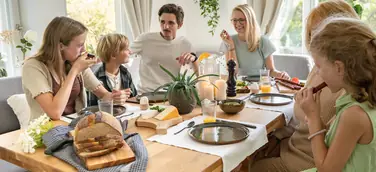 Familienfrühstück Eckbankgruppe