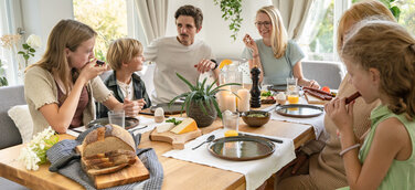 Familienfrühstück Eckbankgruppe