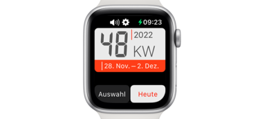 Calmenda auf der Apple Watch
