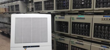 Feinstaub-Luftreiniger in einem Stellwerk der DB