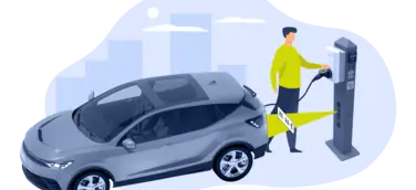 Illustration der E-Ladesäulen von Avantpark