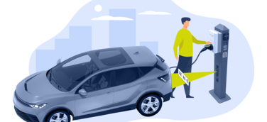 Illustration der E-Ladesäulen von Avantpark