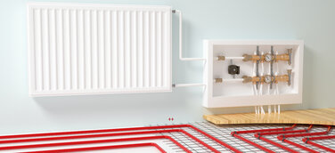 So gelingt die Kombination Fußbodenheizung und Heizkörper