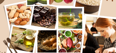 Fettabbauende Lebensmittel mit einer gesunden Ernährung.