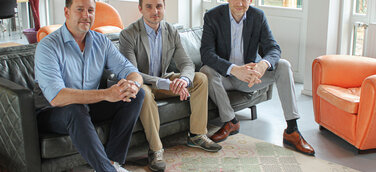 Von links: Daniel Höhnke (Director of Growth), Marten Lehmann (CEO webweit part of Strix Group), Florian Borchers (COO webweit part of Strix Group)