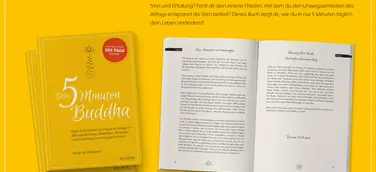 Buchveröffentlichung: Dein 5-Minuten-Buddha - Mehr Achtsamkeit und Glück im Alltag mit 365 inspirierende Weisheiten, Übungen und buddhistischen Kurzgeschichten 