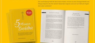 Buchveröffentlichung: Dein 5-Minuten-Buddha - Mehr Achtsamkeit und Glück im Alltag mit 365 inspirierende Weisheiten, Übungen und buddhistischen Kurzgeschichten 