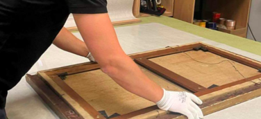 Kunst wird für den Versand mit Moviiu verpackt