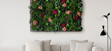 Wandgärten mit Hortensien & Dschungelpflanzen