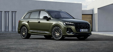 Audi SQ7 TFSI, Standaufnahme, Farbe: Oakgrün Perleffekt