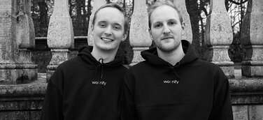 (von links: F. Kemnitz, Berater und M. Dias Faria, Gründer)