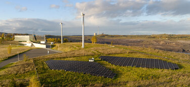 Energiegewinnung aus Sonne und Wind am Forschungs- und Erlebniszentrum paläon in Schöningen