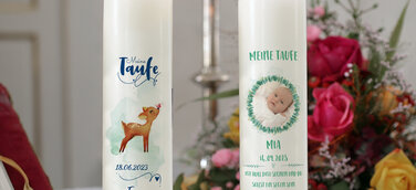 Taufkerze selbst gestalten