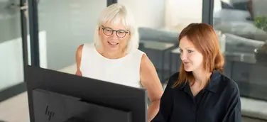 Links: Geschäftsführerin Claudia Dolle, Rechts: Online-Marketing-Direktorin Olga Karsten