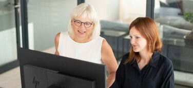 Links: Geschäftsführerin Claudia Dolle, Rechts: Online-Marketing-Direktorin Olga Karsten