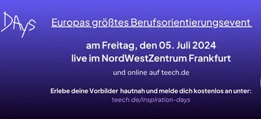 Inspiration Days 2024: Jahresauftakt der Entdeckungsreise in die Berufswelt erstmals im Rhein-Main-Gebiet