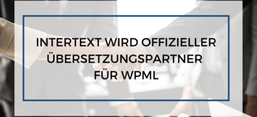 Intertext wird offizieller Übersetzungspartner für WPML
