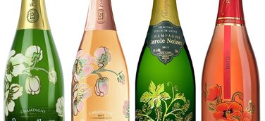 Die 4 schönsten Champagner Flaschen im Jugendstil Design