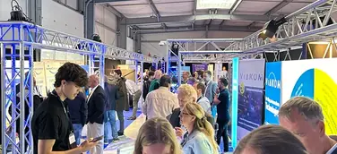 Blick in die Messehalle