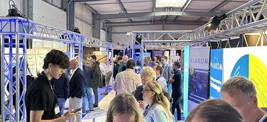 Blick in die Messehalle