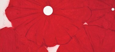 Donald Sultan Four Big Poppies 🔥 | FRANK FLUEGEL GALERIE