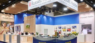 Messestand Russell Hobbs zur Ambiente - Messebauer ISINGERMERZ