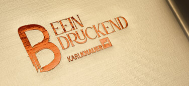 Close-Up Veredelung mit Heißfolie