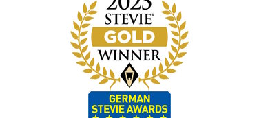 Logo der German Stevie Awards in Gold