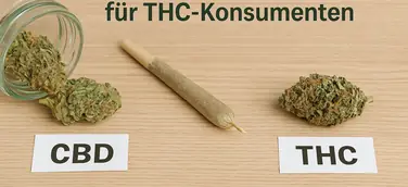 CBD und THC Blüten und Joint