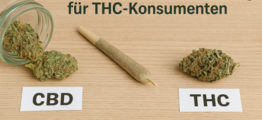 CBD und THC Blüten und Joint